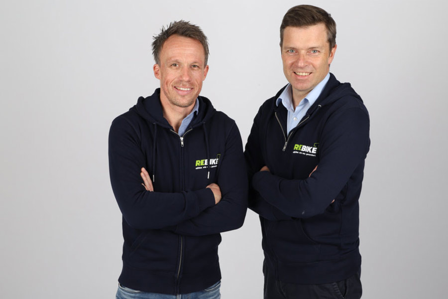 Sven Erger und THomas Bernik, Geschäftsführer von rebike1 GmbH
